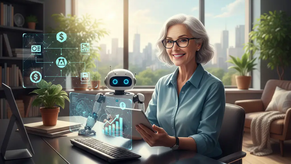 Renda Extra com IA: Ideias Práticas para Criar Ganhos Após os 50