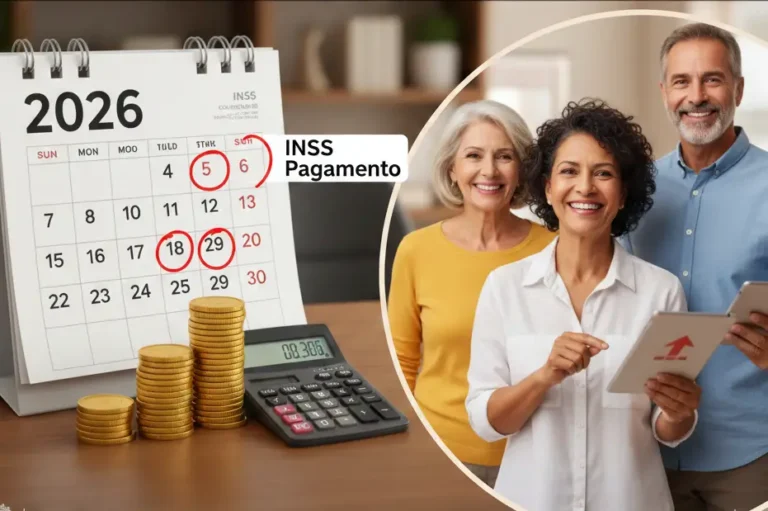 Calendário INSS e novo salário mínimo 2026 veja datas de pagamento, reajustes e impactos diretos nas aposentadorias 50+.
