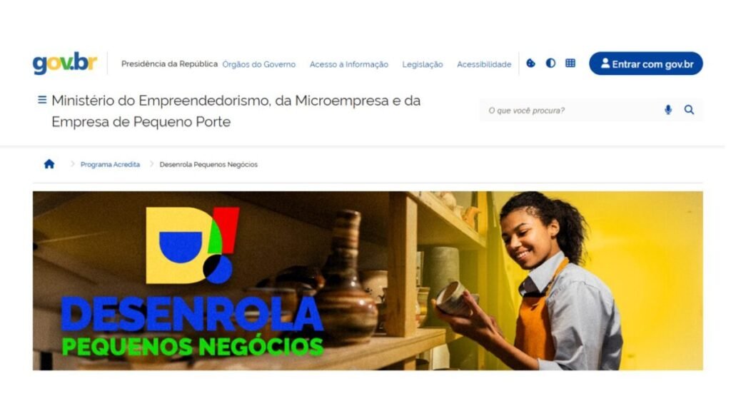 Banner oficial do Desenrola Pequenos Negócios para MEIs e pequenas empresas em 2026