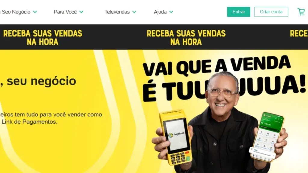 PagBank oferece recebimento na hora para MEIs em 2026 com maquininha e conta digital