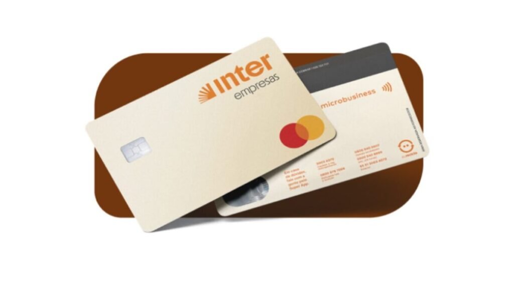 Cartão Inter Empresas Mastercard para MEI e pequenas empresas com conta PJ digital e benefícios empresariais em 2026.