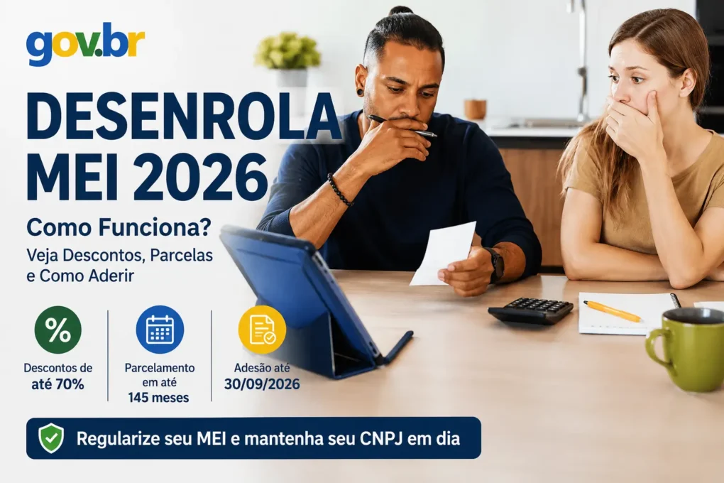Desenrola MEI 2026 com descontos de até 70% e parcelamento em até 145 meses